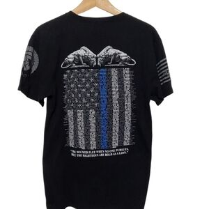 Relentless Defender Tee Honor The Fallen 2021 Proverbs 28.1 Size Medium